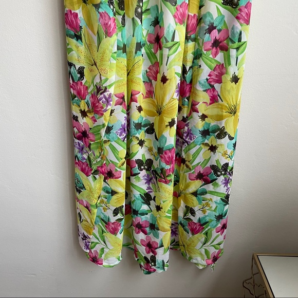 Fun & Flirt / Yellow Floral Maxi Dress - Picture 2 of 9